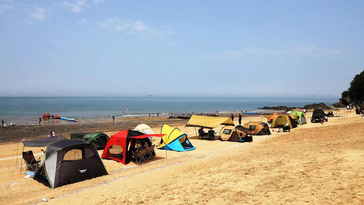 십리포해수욕장 야영장