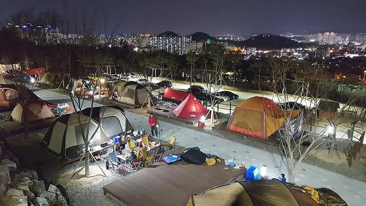 대구 달서별빛캠프 캠핑장, 여름철 물놀이와 가족 나들이