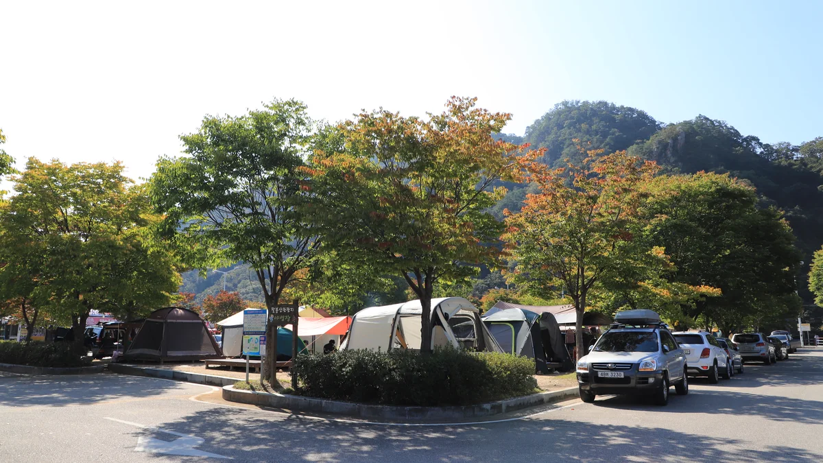 팔봉산관광지 야영장
